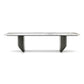 Simplicity Rectangle Dining Room Table Sintered Stone Table with Double Pedestal White Without Chairs Clearhalo ' dining_table' 'Dining Tables & Seating' 'Dining Tables' 'furn' 'furn_dining_table' 'Furniture' 'furniture_dining_table' 'Kitchen & Dining Furniture' 'kitchen&dining_furn' 'kitchen' 'kitchen_dining_table' 3902753