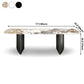 Simplicity Rectangle Dining Room Table Sintered Stone Table with Double Pedestal Clearhalo ' dining_table' 'Dining Tables & Seating' 'Dining Tables' 'furn' 'furn_dining_table' 'Furniture' 'furniture_dining_table' 'Kitchen & Dining Furniture' 'kitchen&dining_furn' 'kitchen' 'kitchen_dining_table' 3902772