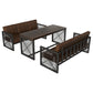 Industrial Dining Table Solid Wood Table with Black Trestle Base for Dining Room Clearhalo ' dining_table' 'Dining Tables & Seating' 'Dining Tables' 'furn' 'furn_dining_table' 'Furniture' 'furniture_dining_table' 'Kitchen & Dining Furniture' 'kitchen&dining_furn' 'kitchen' 'kitchen_dining_table' 3902780
