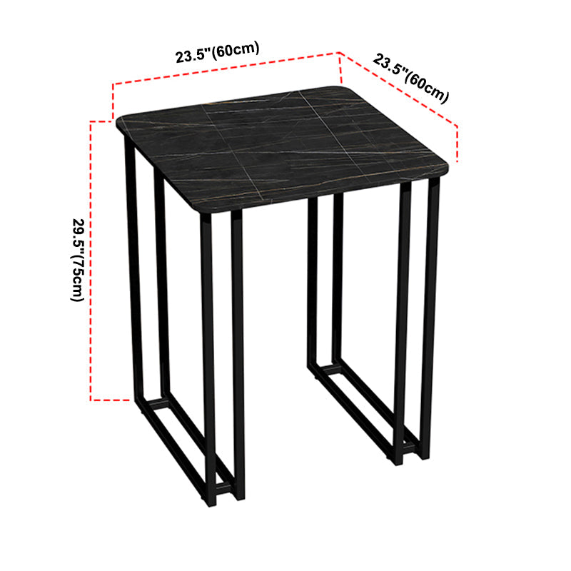 Industrial Dining Table Sintered Stone Table with Double Metal Pedestal for Dining Room Clearhalo ' dining_table' 'Dining Tables & Seating' 'Dining Tables' 'furn' 'furn_dining_table' 'Furniture' 'furniture_dining_table' 'Kitchen & Dining Furniture' 'kitchen&dining_furn' 'kitchen' 'kitchen_dining_table' 3902910