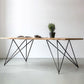 Traditional Luxury Rectangle Dining Room Table Solid Wood Table with 4 Metal Legs Clearhalo ' dining_table' 'Dining Tables & Seating' 'Dining Tables' 'Furniture' 'furniture_dining_table' 'Kitchen & Dining Furniture' 'kitchen&dining_furn' 'kitchen' 'kitchen_dining_table' 3902915