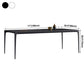 Simplicity Rectangle Dining Room Table Sintered Stone Table with 4 Black Legs Clearhalo ' dining_table' 'Dining Tables & Seating' 'Dining Tables' 'furn' 'furn_dining_table' 'Furniture' 'furniture_dining_table' 'Kitchen & Dining Furniture' 'kitchen&dining_furn' 'kitchen' 'kitchen_dining_table' 3902967