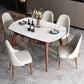 Extendable Round Dining Table Modern Adjustable Sintered Stone Top Table with Wooden 4 Legs Clearhalo ' dining_table' 'Dining Tables & Seating' 'Dining Tables' 'furn' 'furn_dining_table' 'Furniture' 'furniture_dining_table' 'Kitchen & Dining Furniture' 'kitchen&dining_furn' 'kitchen' 'kitchen_dining_table' 3902978