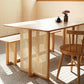 Contemporary Khaki Rectangle Dining Table Solid Wood Standard Dining Table for Kitchen Clearhalo ' dining_table' 'Dining Tables & Seating' 'Dining Tables' 'furn' 'furn_dining_table' 'Furniture' 'furniture_dining_table' 'Kitchen & Dining Furniture' 'kitchen&dining_furn' 'kitchen' 'kitchen_dining_table' 3902982
