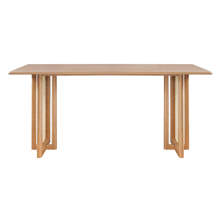 Contemporary Khaki Rectangle Dining Table Solid Wood Standard Dining Table for Kitchen Without Chairs Clearhalo ' dining_table' 'Dining Tables & Seating' 'Dining Tables' 'furn' 'furn_dining_table' 'Furniture' 'furniture_dining_table' 'Kitchen & Dining Furniture' 'kitchen&dining_furn' 'kitchen' 'kitchen_dining_table' 3902983