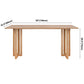 Contemporary Khaki Rectangle Dining Table Solid Wood Standard Dining Table for Kitchen Clearhalo ' dining_table' 'Dining Tables & Seating' 'Dining Tables' 'furn' 'furn_dining_table' 'Furniture' 'furniture_dining_table' 'Kitchen & Dining Furniture' 'kitchen&dining_furn' 'kitchen' 'kitchen_dining_table' 3902993