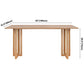 Contemporary Khaki Rectangle Dining Table Solid Wood Standard Dining Table for Kitchen Clearhalo ' dining_table' 'Dining Tables & Seating' 'Dining Tables' 'furn' 'furn_dining_table' 'Furniture' 'furniture_dining_table' 'Kitchen & Dining Furniture' 'kitchen&dining_furn' 'kitchen' 'kitchen_dining_table' 3902994