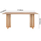 Contemporary Khaki Rectangle Dining Table Solid Wood Standard Dining Table for Kitchen Clearhalo ' dining_table' 'Dining Tables & Seating' 'Dining Tables' 'furn' 'furn_dining_table' 'Furniture' 'furniture_dining_table' 'Kitchen & Dining Furniture' 'kitchen&dining_furn' 'kitchen' 'kitchen_dining_table' 3902995