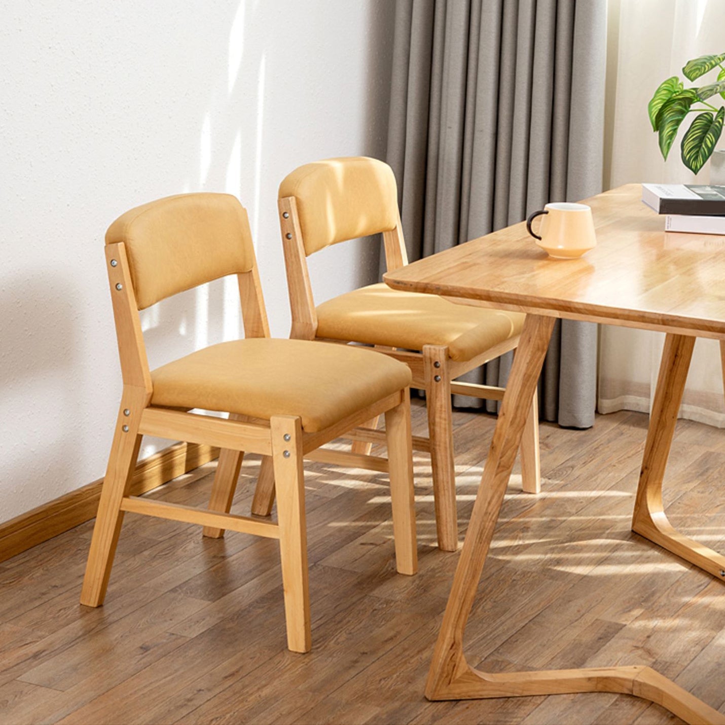 Country Style Armless Dining Chairs Open Back Upholstered Dining Side Chairs Clearhalo ' kitchen&dining_furn' 'Dining Chairs' 'Dining Tables & Seating' 'dining_chair' 'furn' 'furn_dining_chair' 'Furniture' 'furniture_dining_chair' 'Kitchen & Dining Furniture' 'kitchen' 3909098