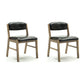 Country Style Armless Dining Chairs Open Back Upholstered Dining Side Chairs Black 2 Piece Set Natural Wood Clearhalo ' kitchen&dining_furn' 'Dining Chairs' 'Dining Tables & Seating' 'dining_chair' 'furn' 'furn_dining_chair' 'Furniture' 'furniture_dining_chair' 'Kitchen & Dining Furniture' 'kitchen' 3909099