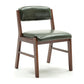 Country Style Armless Dining Chairs Open Back Upholstered Dining Side Chairs Blackish Green 1 Piece Walnut Clearhalo ' kitchen&dining_furn' 'Dining Chairs' 'Dining Tables & Seating' 'dining_chair' 'furn' 'furn_dining_chair' 'Furniture' 'furniture_dining_chair' 'Kitchen & Dining Furniture' 'kitchen' 3909109