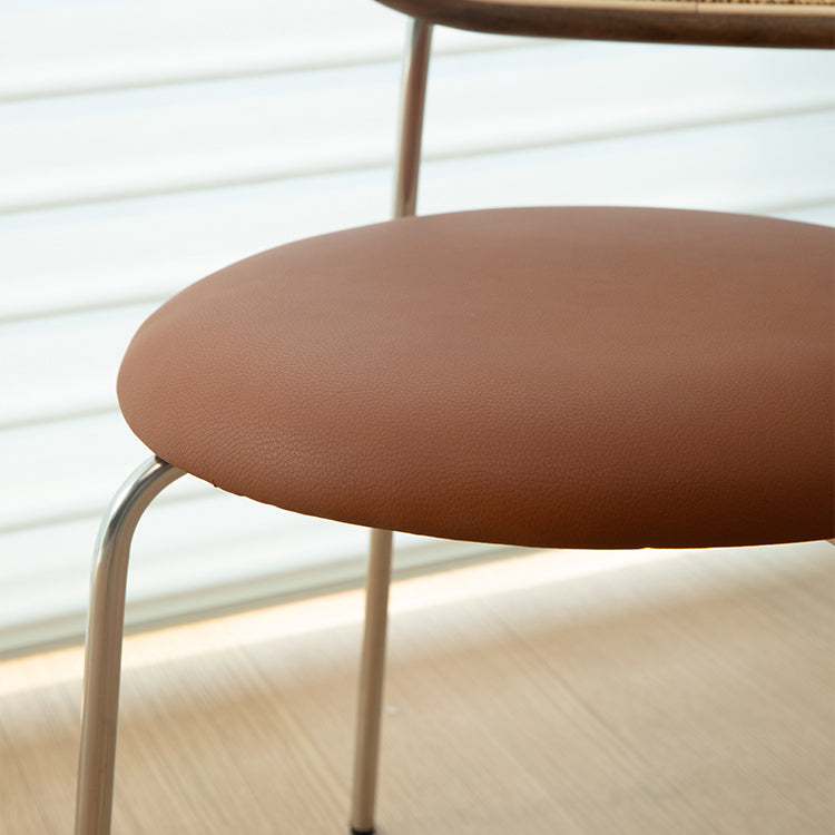 Contemporary Style Metal Chairs Set Open Back Side Dining Room Kitchen Chair Clearhalo ' kitchen&dining_furn' 'Dining Chairs' 'Dining Tables & Seating' 'dining_chair' 'furn' 'furn_dining_chair' 'Furniture' 'furniture_dining_chair' 'Kitchen & Dining Furniture' 'kitchen' 3909130