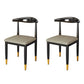 Nordic Style Dining Side Chairs Armless Chairs for Kitchen with Metal Legs (Set of 2) Light Gray Clearhalo ' kitchen&dining_furn' 'Dining Chairs' 'Dining Tables & Seating' 'dining_chair' 'furn' 'furn_dining_chair' 'Furniture' 'furniture_dining_chair' 'Kitchen & Dining Furniture' 'kitchen' 3909153
