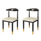 Nordic Style Dining Side Chairs Armless Chairs for Kitchen with Metal Legs (Set of 2) Beige Clearhalo ' kitchen&dining_furn' 'Dining Chairs' 'Dining Tables & Seating' 'dining_chair' 'furn' 'furn_dining_chair' 'Furniture' 'furniture_dining_chair' 'Kitchen & Dining Furniture' 'kitchen' 3909165