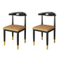 Nordic Style Dining Side Chairs Armless Chairs for Kitchen with Metal Legs (Set of 2) Khaki Clearhalo ' kitchen&dining_furn' 'Dining Chairs' 'Dining Tables & Seating' 'dining_chair' 'furn' 'furn_dining_chair' 'Furniture' 'furniture_dining_chair' 'Kitchen & Dining Furniture' 'kitchen' 3909169