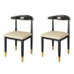 Nordic Style Dining Side Chairs Armless Chairs for Kitchen with Metal Legs (Set of 2) White Clearhalo ' kitchen&dining_furn' 'Dining Chairs' 'Dining Tables & Seating' 'dining_chair' 'furn' 'furn_dining_chair' 'Furniture' 'furniture_dining_chair' 'Kitchen & Dining Furniture' 'kitchen' 3909170