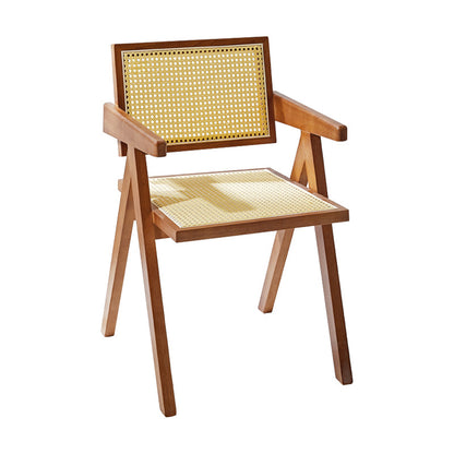 Modern Style Wooden Dining Chairs Open Back Dining Side Chairs for Kitchen Brown 1 Piece Clearhalo ' kitchen&dining_furn' 'Dining Chairs' 'Dining Tables & Seating' 'dining_chair' 'furn' 'furn_dining_chair' 'Furniture' 'furniture_dining_chair' 'Kitchen & Dining Furniture' 'kitchen' 3909181