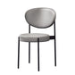 Home Scandinavian Side Chair Upholstered Open Back Metal Dining Room Chair Silver Gray 1 Piece Clearhalo ' kitchen&dining_furn' 'Dining Chairs' 'Dining Tables & Seating' 'dining_chair' 'furn' 'furn_dining_chair' 'Furniture' 'furniture_dining_chair' 'Kitchen & Dining Furniture' 'kitchen' 3909201
