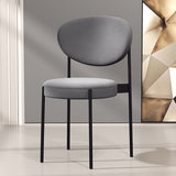 Home Scandinavian Side Chair Upholstered Open Back Metal Dining Room Chair Clearhalo ' kitchen&dining_furn' 'Dining Chairs' 'Dining Tables & Seating' 'dining_chair' 'furn' 'furn_dining_chair' 'Furniture' 'furniture_dining_chair' 'Kitchen & Dining Furniture' 'kitchen' 3909204