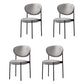 Home Scandinavian Side Chair Upholstered Open Back Metal Dining Room Chair Silver Gray 4 Piece Set Clearhalo ' kitchen&dining_furn' 'Dining Chairs' 'Dining Tables & Seating' 'dining_chair' 'furn' 'furn_dining_chair' 'Furniture' 'furniture_dining_chair' 'Kitchen & Dining Furniture' 'kitchen' 3909205