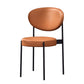 Home Scandinavian Side Chair Upholstered Open Back Metal Dining Room Chair Brown 1 Piece Clearhalo ' kitchen&dining_furn' 'Dining Chairs' 'Dining Tables & Seating' 'dining_chair' 'furn' 'furn_dining_chair' 'Furniture' 'furniture_dining_chair' 'Kitchen & Dining Furniture' 'kitchen' 3909207