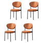 Home Scandinavian Side Chair Upholstered Open Back Metal Dining Room Chair Brown 4 Piece Set Clearhalo ' kitchen&dining_furn' 'Dining Chairs' 'Dining Tables & Seating' 'dining_chair' 'furn' 'furn_dining_chair' 'Furniture' 'furniture_dining_chair' 'Kitchen & Dining Furniture' 'kitchen' 3909211