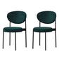 Home Scandinavian Side Chair Upholstered Open Back Metal Dining Room Chair Green 2 Piece Set Clearhalo ' kitchen&dining_furn' 'Dining Chairs' 'Dining Tables & Seating' 'dining_chair' 'furn' 'furn_dining_chair' 'Furniture' 'furniture_dining_chair' 'Kitchen & Dining Furniture' 'kitchen' 3909215