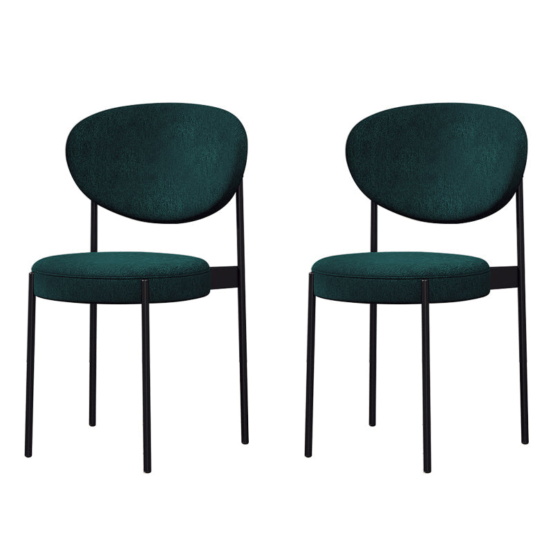 Home Scandinavian Side Chair Upholstered Open Back Metal Dining Room Chair Green 2 Piece Set Clearhalo ' kitchen&dining_furn' 'Dining Chairs' 'Dining Tables & Seating' 'dining_chair' 'furn' 'furn_dining_chair' 'Furniture' 'furniture_dining_chair' 'Kitchen & Dining Furniture' 'kitchen' 3909215