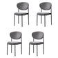 Home Scandinavian Side Chair Upholstered Open Back Metal Dining Room Chair Grey 4 Piece Set Clearhalo ' kitchen&dining_furn' 'Dining Chairs' 'Dining Tables & Seating' 'dining_chair' 'furn' 'furn_dining_chair' 'Furniture' 'furniture_dining_chair' 'Kitchen & Dining Furniture' 'kitchen' 3909223