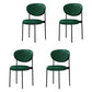 Home Scandinavian Side Chair Upholstered Open Back Metal Dining Room Chair Blackish Green 4 Piece Set Clearhalo ' kitchen&dining_furn' 'Dining Chairs' 'Dining Tables & Seating' 'dining_chair' 'furn' 'furn_dining_chair' 'Furniture' 'furniture_dining_chair' 'Kitchen & Dining Furniture' 'kitchen' 3909226