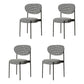 Home Scandinavian Side Chair Upholstered Open Back Metal Dining Room Chair Black White 4 Piece Set Clearhalo ' kitchen&dining_furn' 'Dining Chairs' 'Dining Tables & Seating' 'dining_chair' 'furn' 'furn_dining_chair' 'Furniture' 'furniture_dining_chair' 'Kitchen & Dining Furniture' 'kitchen' 3909235
