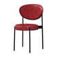 Home Scandinavian Side Chair Upholstered Open Back Metal Dining Room Chair Red 1 Piece Clearhalo ' kitchen&dining_furn' 'Dining Chairs' 'Dining Tables & Seating' 'dining_chair' 'furn' 'furn_dining_chair' 'Furniture' 'furniture_dining_chair' 'Kitchen & Dining Furniture' 'kitchen' 3909236
