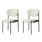 Home Scandinavian Side Chair Upholstered Open Back Metal Dining Room Chair Gray-White 2 Piece Set Clearhalo ' kitchen&dining_furn' 'Dining Chairs' 'Dining Tables & Seating' 'dining_chair' 'furn' 'furn_dining_chair' 'Furniture' 'furniture_dining_chair' 'Kitchen & Dining Furniture' 'kitchen' 3909252