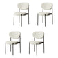 Home Scandinavian Side Chair Upholstered Open Back Metal Dining Room Chair Gray-White 4 Piece Set Clearhalo ' kitchen&dining_furn' 'Dining Chairs' 'Dining Tables & Seating' 'dining_chair' 'furn' 'furn_dining_chair' 'Furniture' 'furniture_dining_chair' 'Kitchen & Dining Furniture' 'kitchen' 3909253