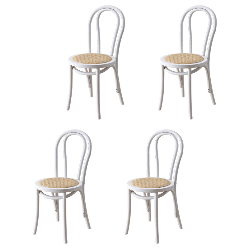 Modern Style Beech Wood Chairs Windsor Back Side Kitchen Dining Chair Set Beige 4 Piece Set Clearhalo ' kitchen&dining_furn' 'Dining Chairs' 'Dining Tables & Seating' 'dining_chair' 'furn' 'furn_dining_chair' 'Furniture' 'furniture_dining_chair' 'Kitchen & Dining Furniture' 'kitchen' 3909259