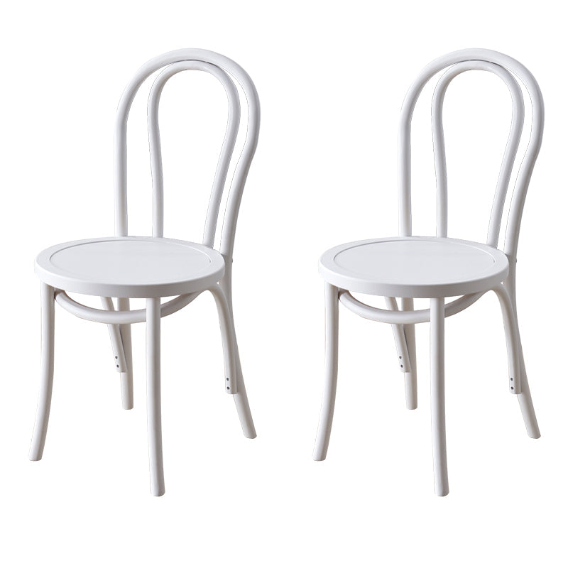 Modern Style Beech Wood Chairs Windsor Back Side Kitchen Dining Chair Set White 2 Piece Set Clearhalo ' kitchen&dining_furn' 'Dining Chairs' 'Dining Tables & Seating' 'dining_chair' 'furn' 'furn_dining_chair' 'Furniture' 'furniture_dining_chair' 'Kitchen & Dining Furniture' 'kitchen' 3909263
