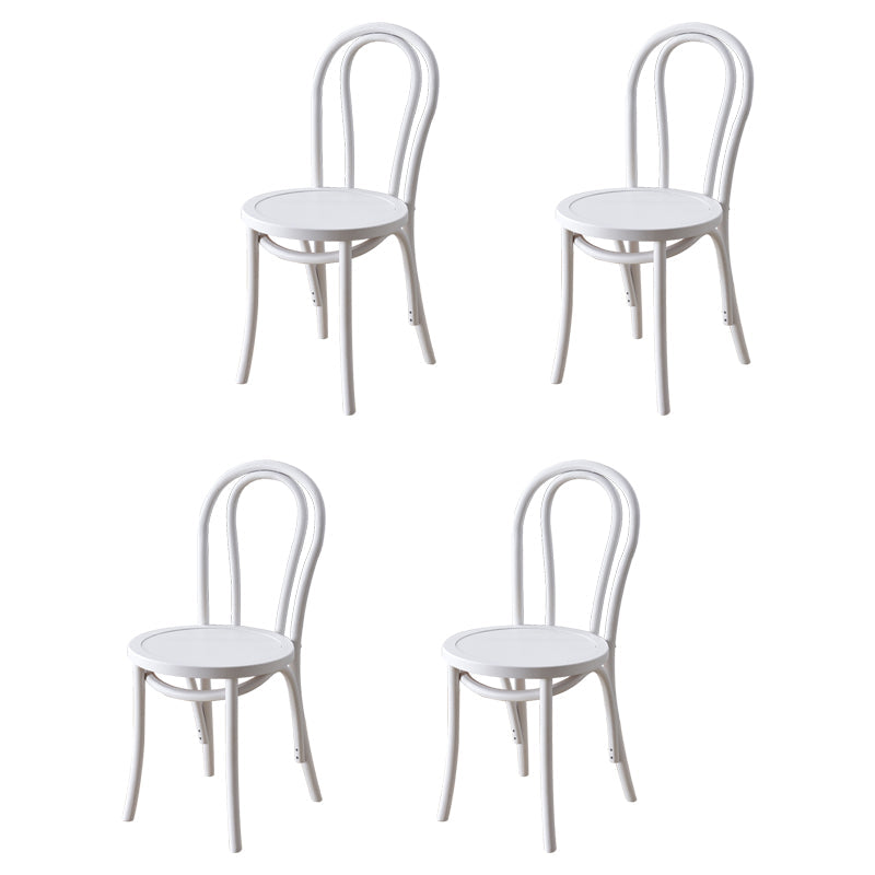 Modern Style Beech Wood Chairs Windsor Back Side Kitchen Dining Chair Set White 4 Piece Set Clearhalo ' kitchen&dining_furn' 'Dining Chairs' 'Dining Tables & Seating' 'dining_chair' 'furn' 'furn_dining_chair' 'Furniture' 'furniture_dining_chair' 'Kitchen & Dining Furniture' 'kitchen' 3909265