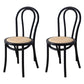 Modern Style Beech Wood Chairs Windsor Back Side Kitchen Dining Chair Set Black-Brown 2 Piece Set Clearhalo ' kitchen&dining_furn' 'Dining Chairs' 'Dining Tables & Seating' 'dining_chair' 'furn' 'furn_dining_chair' 'Furniture' 'furniture_dining_chair' 'Kitchen & Dining Furniture' 'kitchen' 3909281