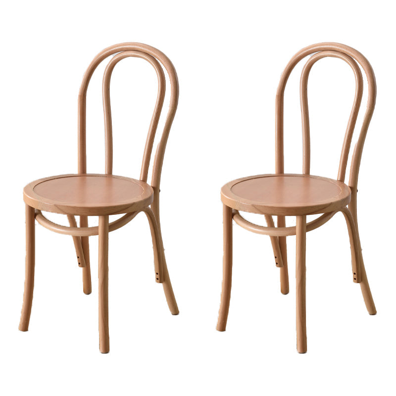Modern Style Beech Wood Chairs Windsor Back Side Kitchen Dining Chair Set Wood 2 Piece Set Clearhalo ' kitchen&dining_furn' 'Dining Chairs' 'Dining Tables & Seating' 'dining_chair' 'furn' 'furn_dining_chair' 'Furniture' 'furniture_dining_chair' 'Kitchen & Dining Furniture' 'kitchen' 3909287