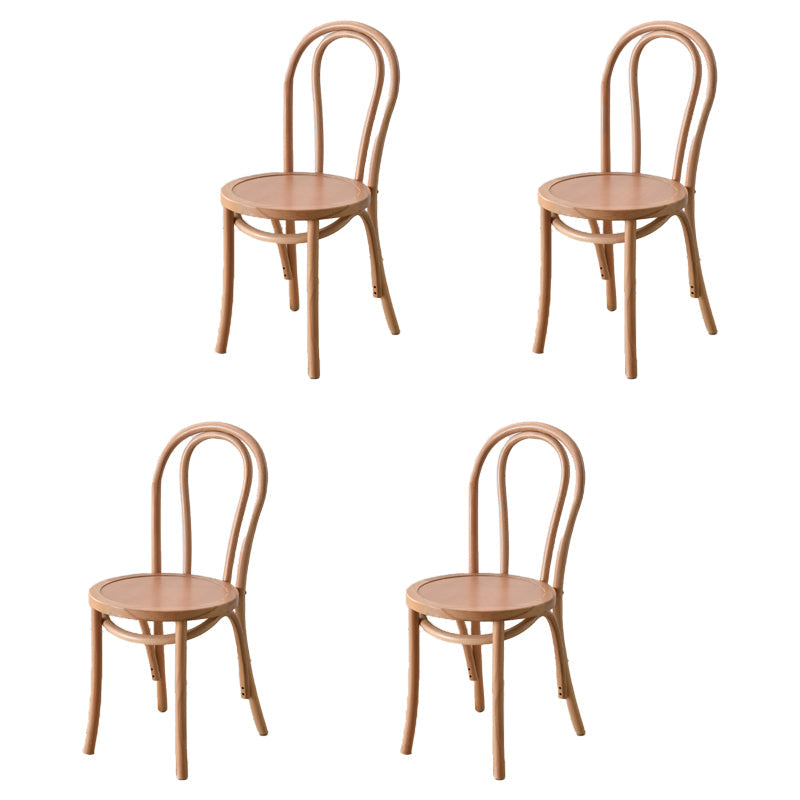 Modern Style Beech Wood Chairs Windsor Back Side Kitchen Dining Chair Set Wood 4 Piece Set Clearhalo ' kitchen&dining_furn' 'Dining Chairs' 'Dining Tables & Seating' 'dining_chair' 'furn' 'furn_dining_chair' 'Furniture' 'furniture_dining_chair' 'Kitchen & Dining Furniture' 'kitchen' 3909288