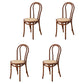 Modern Style Beech Wood Chairs Windsor Back Side Kitchen Dining Chair Set Dark Brown 4 Piece Set Clearhalo ' kitchen&dining_furn' 'Dining Chairs' 'Dining Tables & Seating' 'dining_chair' 'furn' 'furn_dining_chair' 'Furniture' 'furniture_dining_chair' 'Kitchen & Dining Furniture' 'kitchen' 3909294