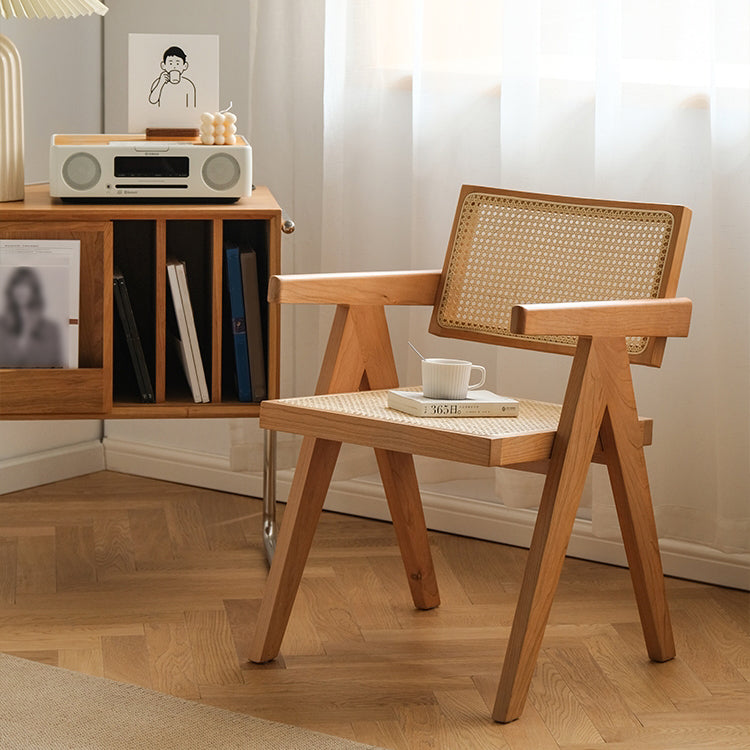 Modern Style Solid Rubberwood Chairs Open Back Side Kitchen Dining Chair Clearhalo ' kitchen&dining_furn' 'Dining Chairs' 'Dining Tables & Seating' 'dining_chair' 'furn' 'furn_dining_chair' 'Furniture' 'furniture_dining_chair' 'Kitchen & Dining Furniture' 'kitchen' 3909320