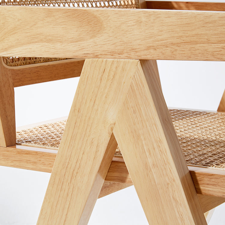 Modern Style Solid Rubberwood Chairs Open Back Side Kitchen Dining Chair Clearhalo ' kitchen&dining_furn' 'Dining Chairs' 'Dining Tables & Seating' 'dining_chair' 'furn' 'furn_dining_chair' 'Furniture' 'furniture_dining_chair' 'Kitchen & Dining Furniture' 'kitchen' 3909331