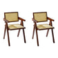 Modern Style Solid Rubberwood Chairs Open Back Side Kitchen Dining Chair Walnut 2 Piece Set Clearhalo ' kitchen&dining_furn' 'Dining Chairs' 'Dining Tables & Seating' 'dining_chair' 'furn' 'furn_dining_chair' 'Furniture' 'furniture_dining_chair' 'Kitchen & Dining Furniture' 'kitchen' 3909339