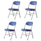 Modern Indoor-Outdoor Chair Metal Armless Open Back Dining Side Chairs Blue 4 Piece Set Clearhalo ' kitchen&dining_furn' 'Dining Chairs' 'Dining Tables & Seating' 'dining_chair' 'furn' 'furn_dining_chair' 'Furniture' 'furniture_dining_chair' 'Kitchen & Dining Furniture' 'kitchen' 3909346