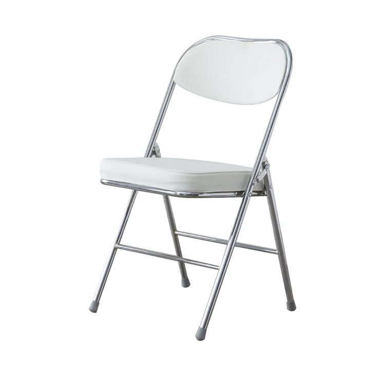 Modern Indoor-Outdoor Chair Metal Armless Open Back Dining Side Chairs White 1 Piece Clearhalo ' kitchen&dining_furn' 'Dining Chairs' 'Dining Tables & Seating' 'dining_chair' 'furn' 'furn_dining_chair' 'Furniture' 'furniture_dining_chair' 'Kitchen & Dining Furniture' 'kitchen' 3909354