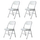 Modern Indoor-Outdoor Chair Metal Armless Open Back Dining Side Chairs White 4 Piece Set Clearhalo ' kitchen&dining_furn' 'Dining Chairs' 'Dining Tables & Seating' 'dining_chair' 'furn' 'furn_dining_chair' 'Furniture' 'furniture_dining_chair' 'Kitchen & Dining Furniture' 'kitchen' 3909357