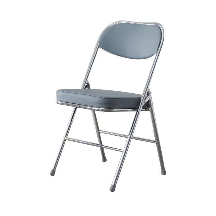 Modern Indoor-Outdoor Chair Metal Armless Open Back Dining Side Chairs Grey 1 Piece Clearhalo ' kitchen&dining_furn' 'Dining Chairs' 'Dining Tables & Seating' 'dining_chair' 'furn' 'furn_dining_chair' 'Furniture' 'furniture_dining_chair' 'Kitchen & Dining Furniture' 'kitchen' 3909359