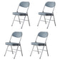 Modern Indoor-Outdoor Chair Metal Armless Open Back Dining Side Chairs Grey 4 Piece Set Clearhalo ' kitchen&dining_furn' 'Dining Chairs' 'Dining Tables & Seating' 'dining_chair' 'furn' 'furn_dining_chair' 'Furniture' 'furniture_dining_chair' 'Kitchen & Dining Furniture' 'kitchen' 3909361
