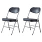 Modern Indoor-Outdoor Chair Metal Armless Open Back Dining Side Chairs Matte Black 2 Piece Set Clearhalo ' kitchen&dining_furn' 'Dining Chairs' 'Dining Tables & Seating' 'dining_chair' 'furn' 'furn_dining_chair' 'Furniture' 'furniture_dining_chair' 'Kitchen & Dining Furniture' 'kitchen' 3909363